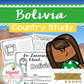 Bolivia Country Study Activity Pack