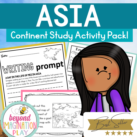 Asia Continent Study Activity Pack