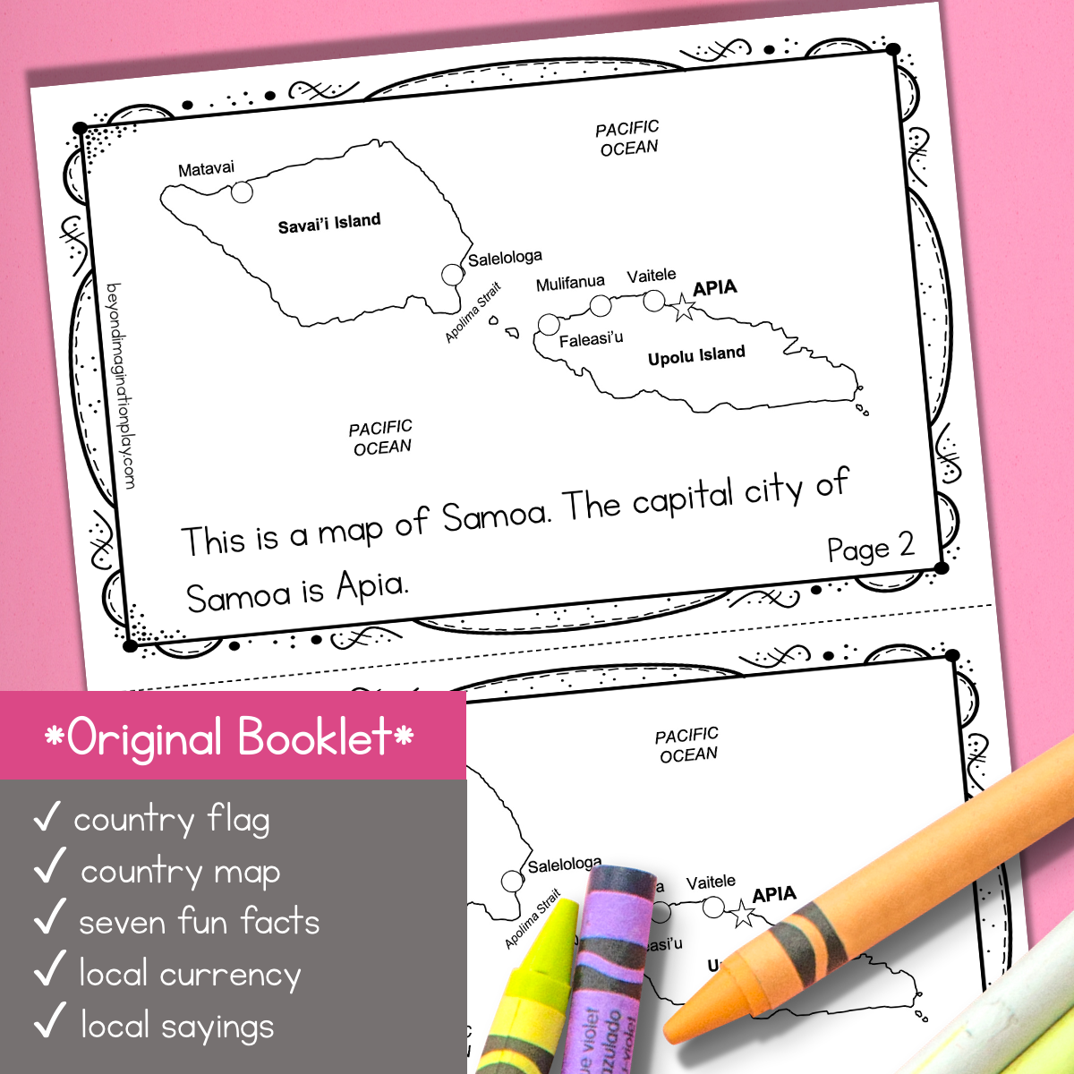 Samoa Country Study Activity Pack