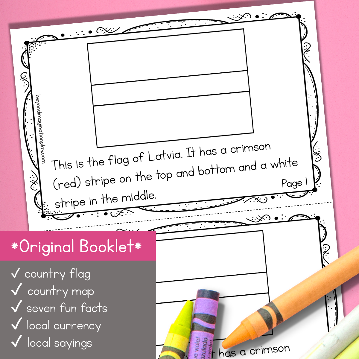 Latvia Country Study Activity Pack