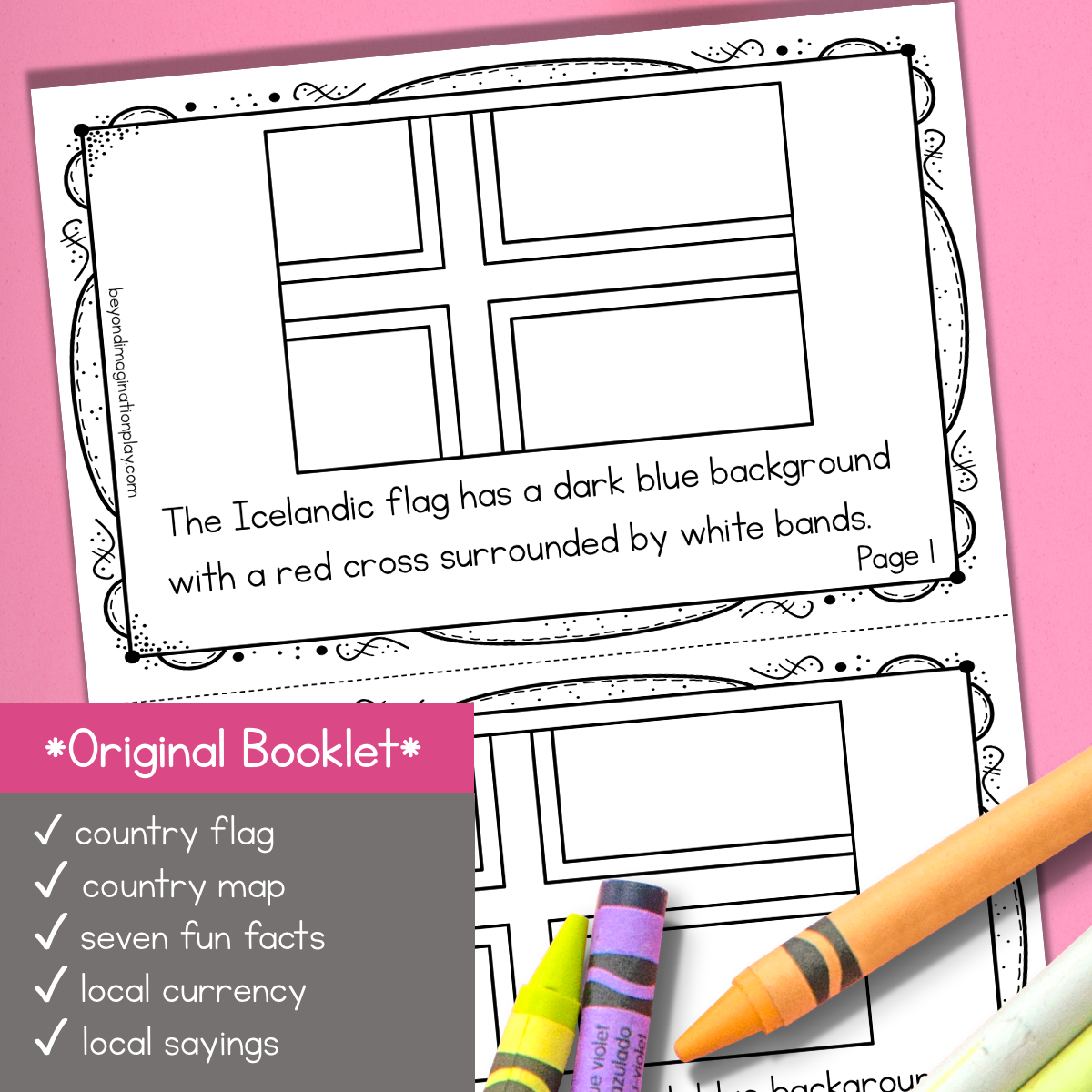 Iceland Country Study Activity Pack