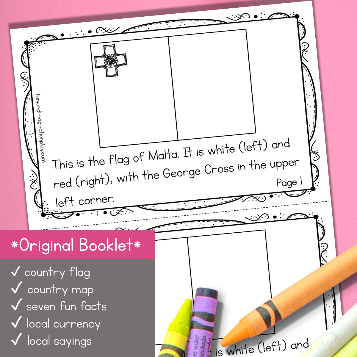 Malta Country Study Activity Pack