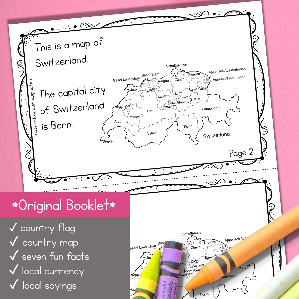 Switzerland Country Study Activity Pack