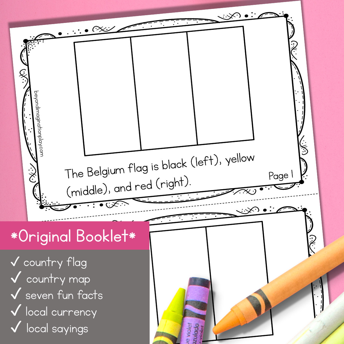 Belgium Country Study Activity Pack