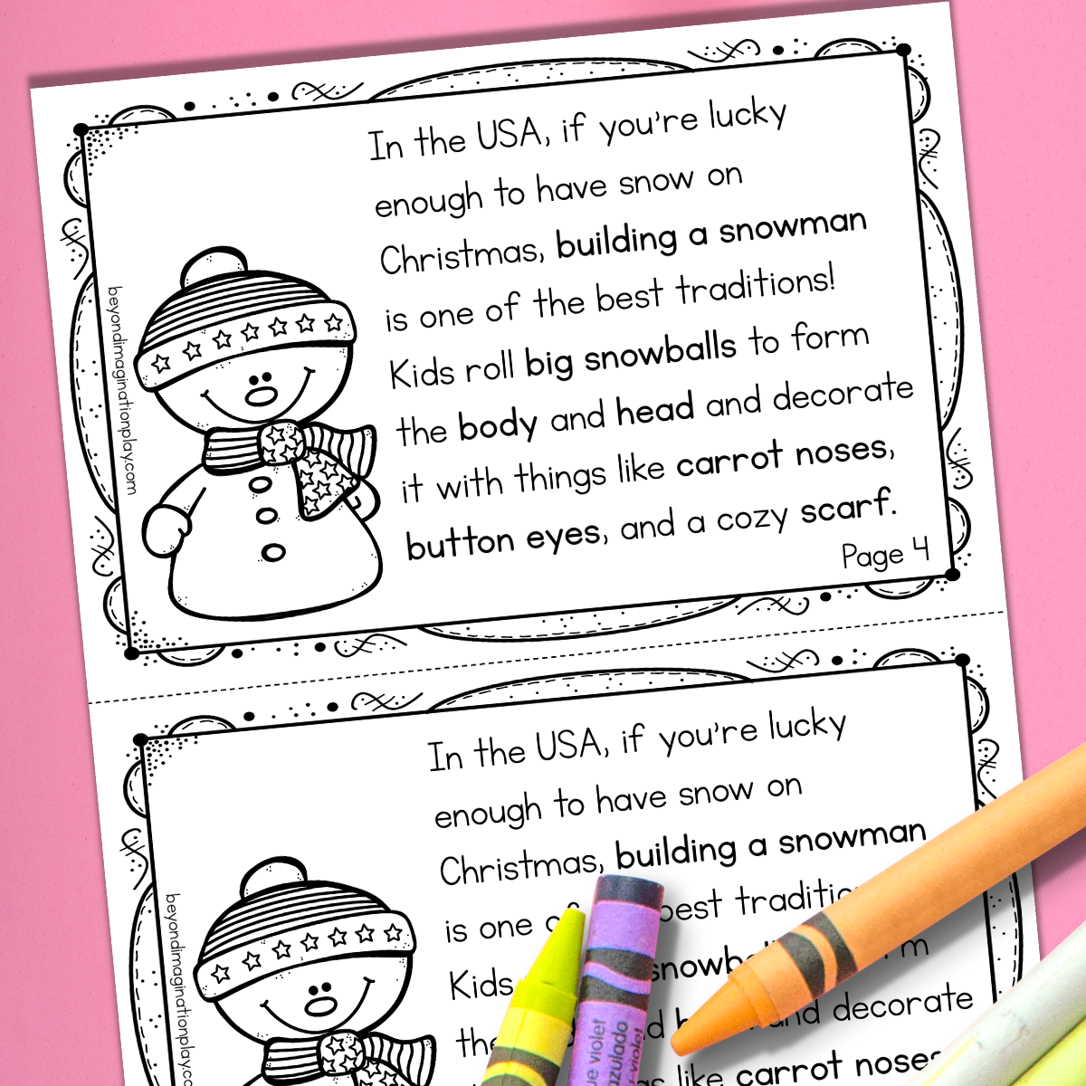 Christmas in the USA Activity Pack