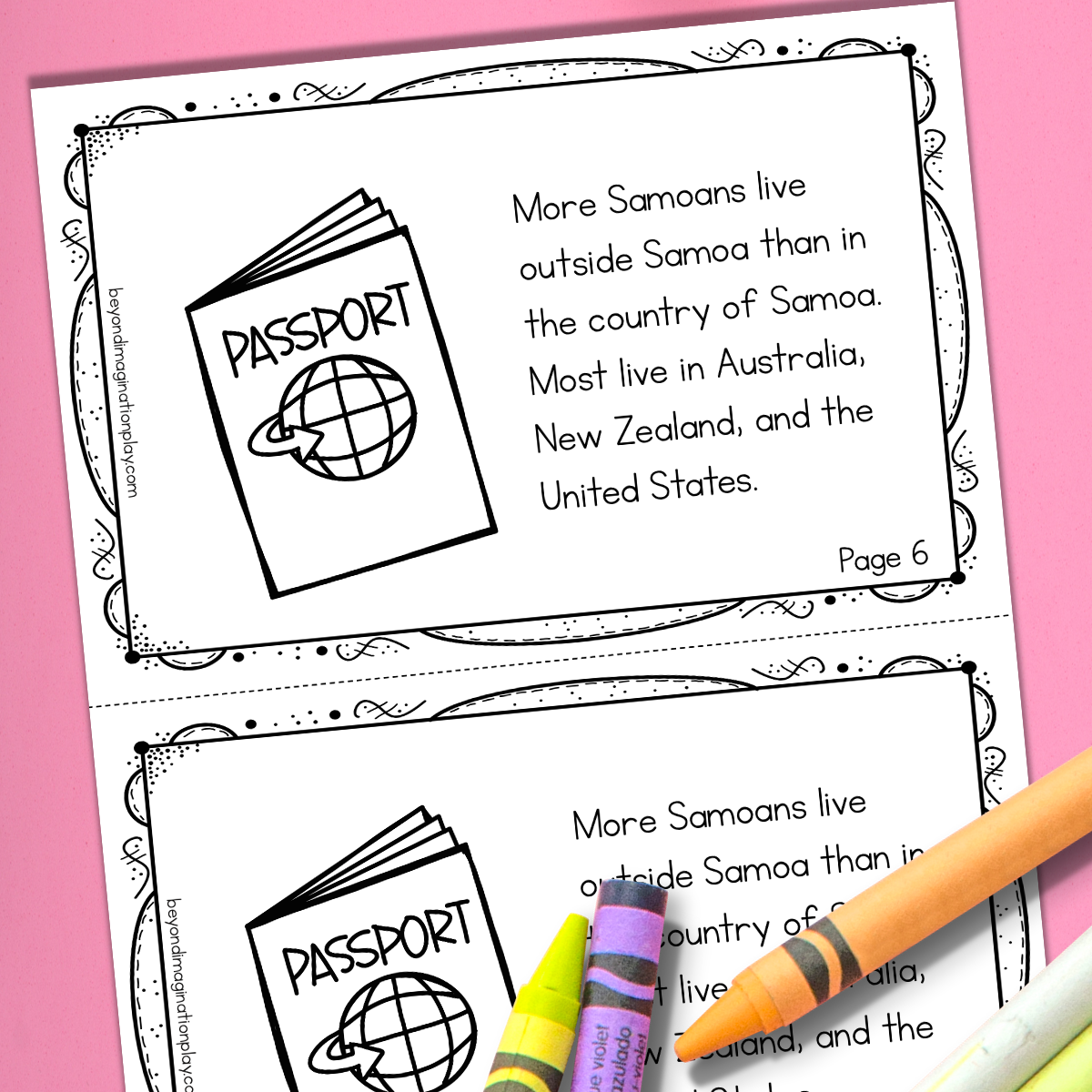 Samoa Country Study Activity Pack