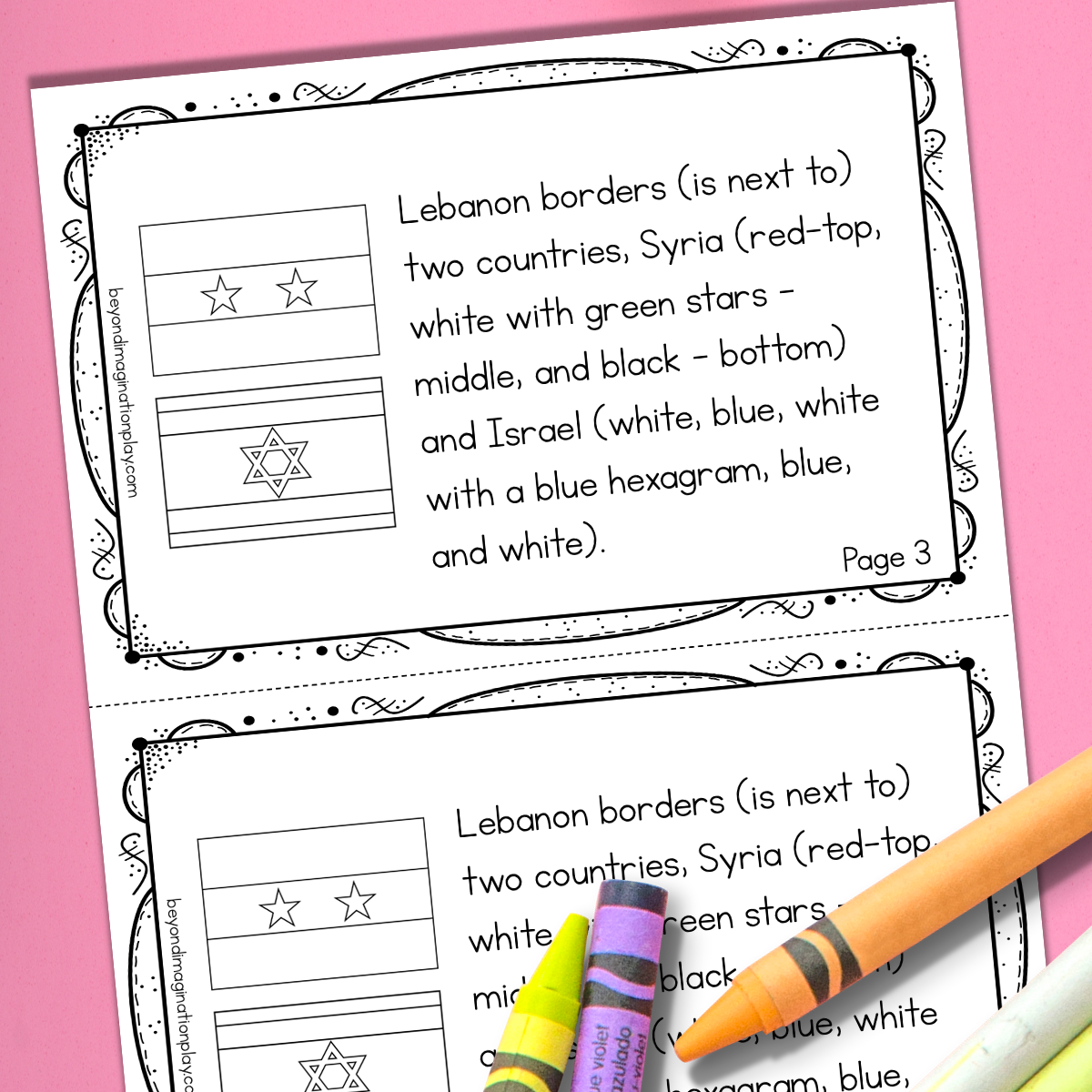 Lebanon Country Study Activity Pack