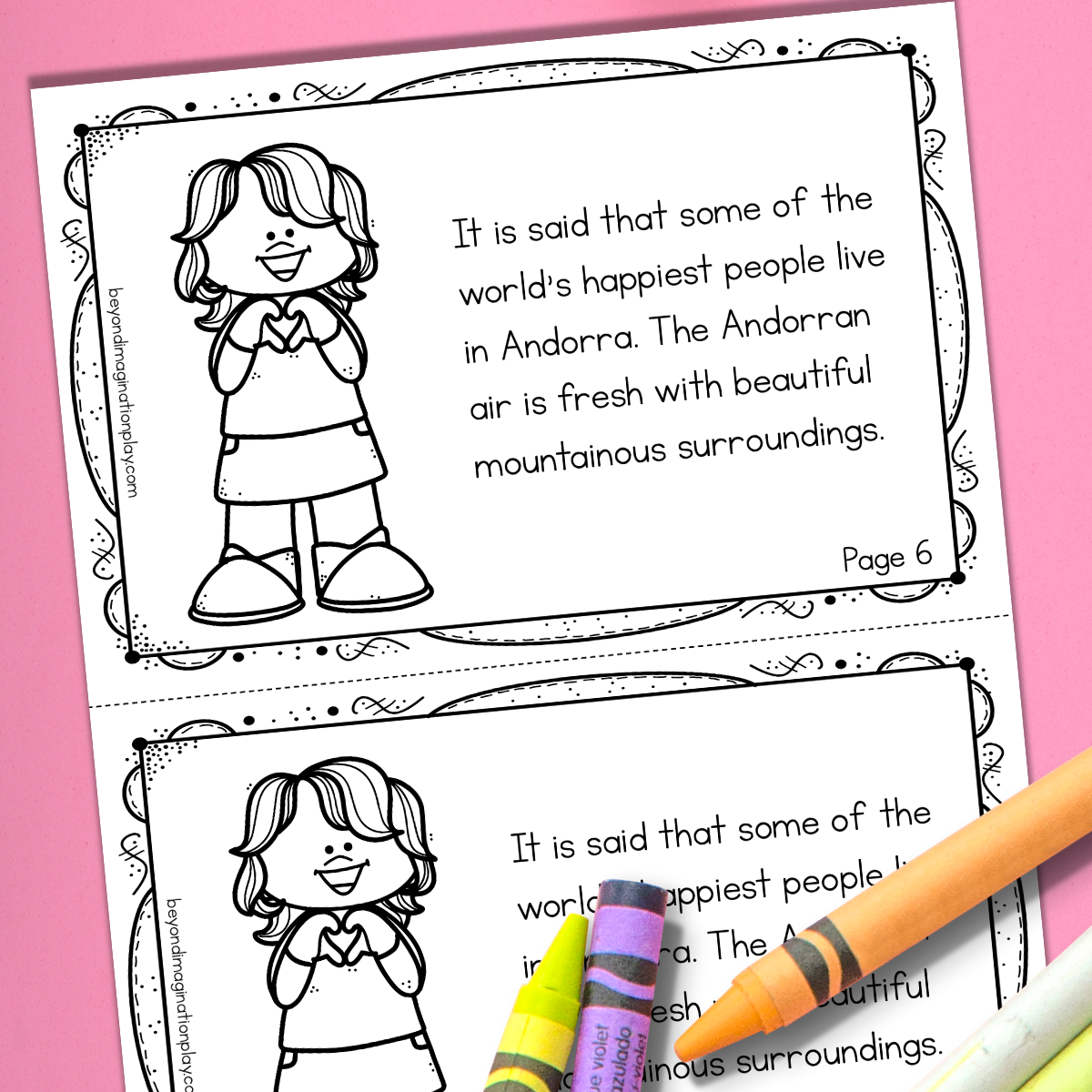 Andorra Country Study Activity Pack