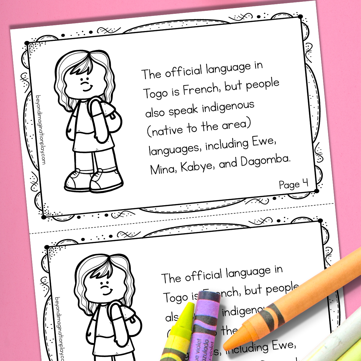 Togo Country Study Activity Pack