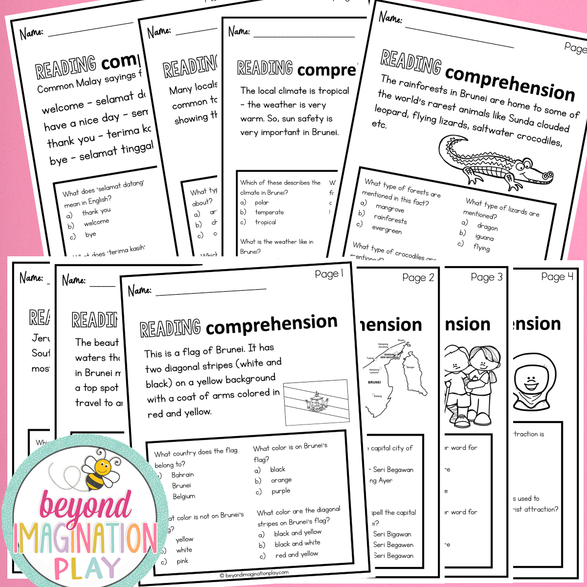 Brunei Country Study Activity Pack