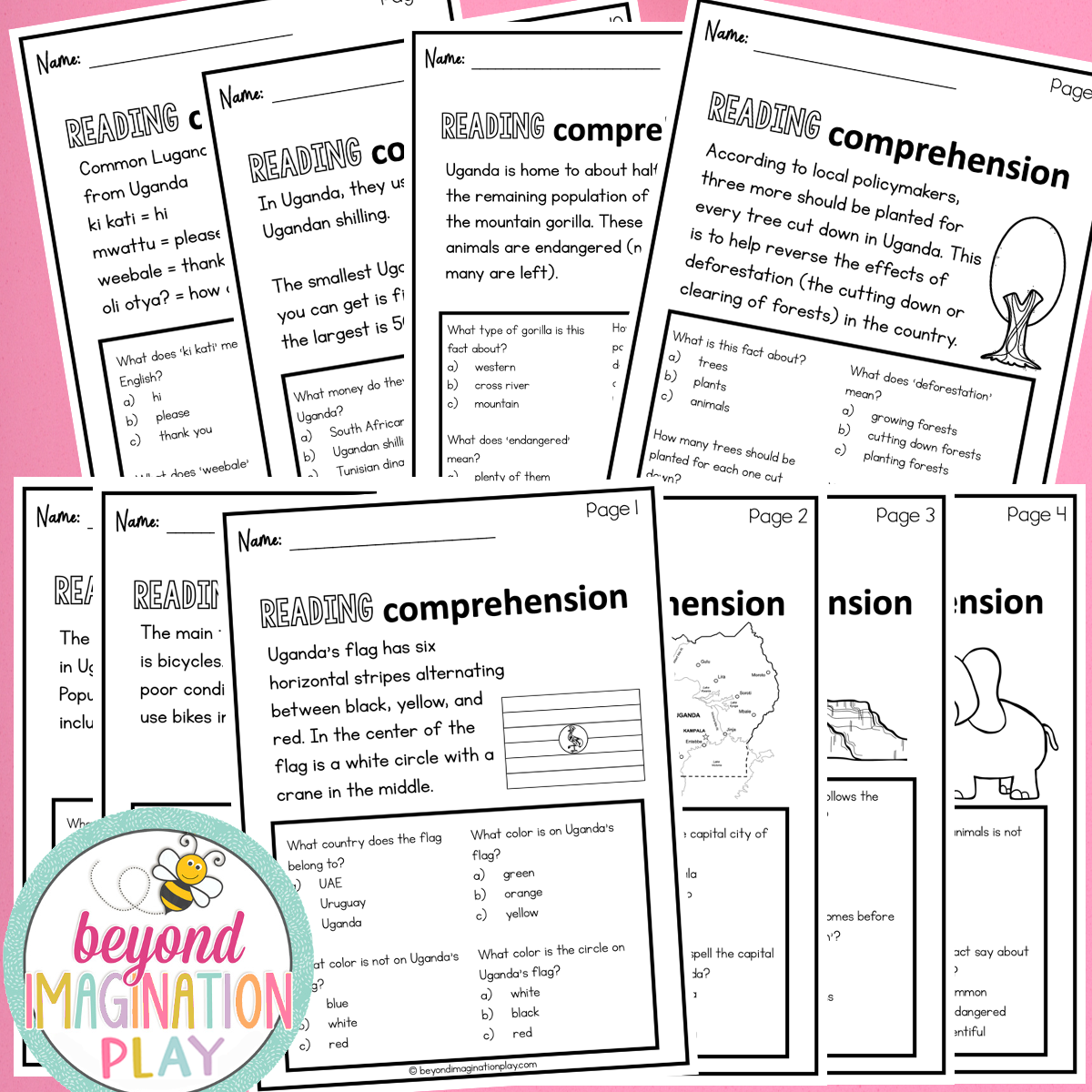 Uganda Country Study Activity Pack