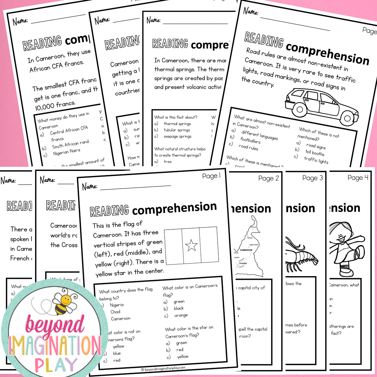 Cameroon Country Study Activity Pack
