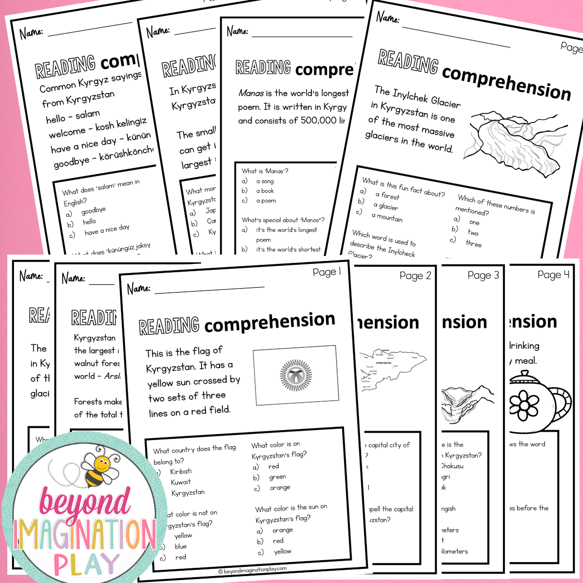 Kyrgyzstan Country Study Activity Pack