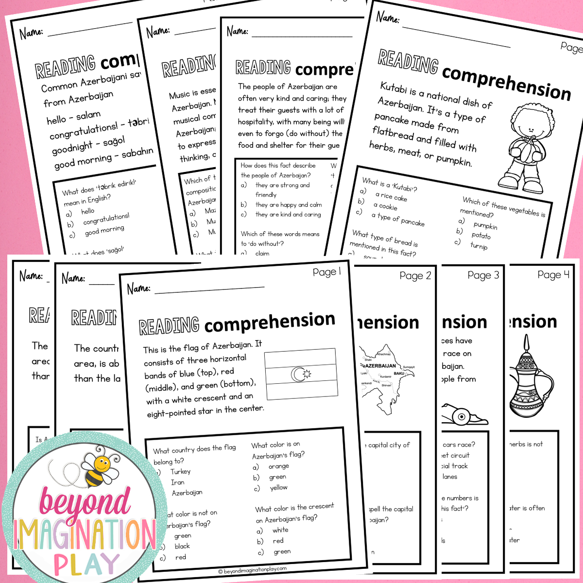 Azerbaijan Country Study Activity Pack