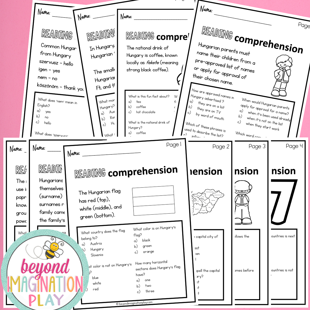 Hungary Country Study Activity Pack