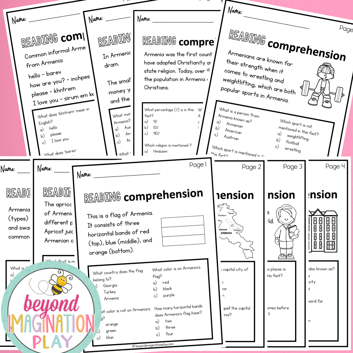 Armenia Country Study Activity Pack