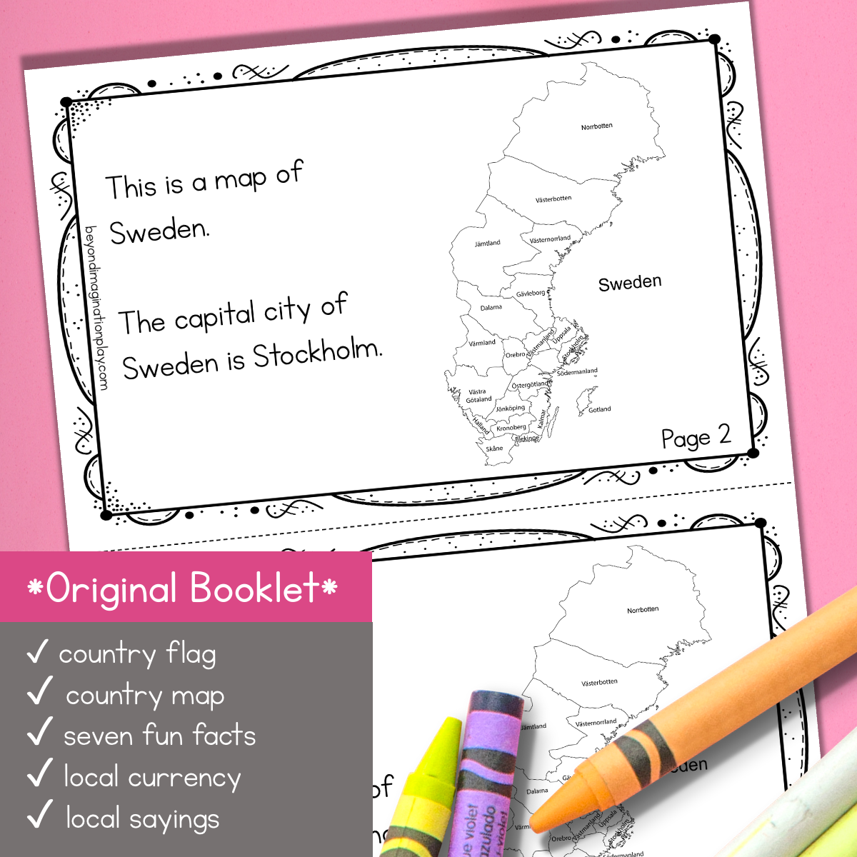 Sweden Country Study Activity Pack