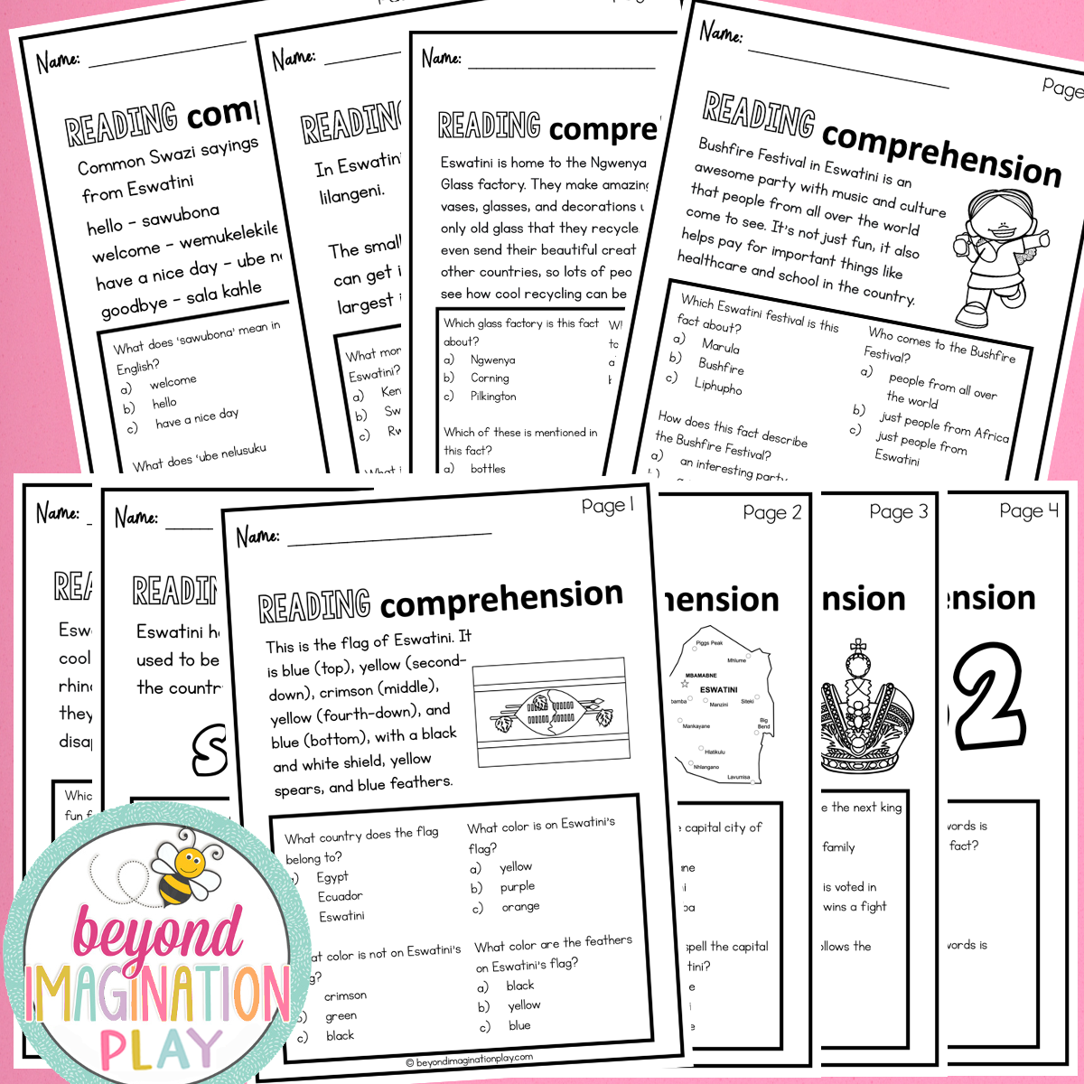 Eswatini Country Study Activity Pack