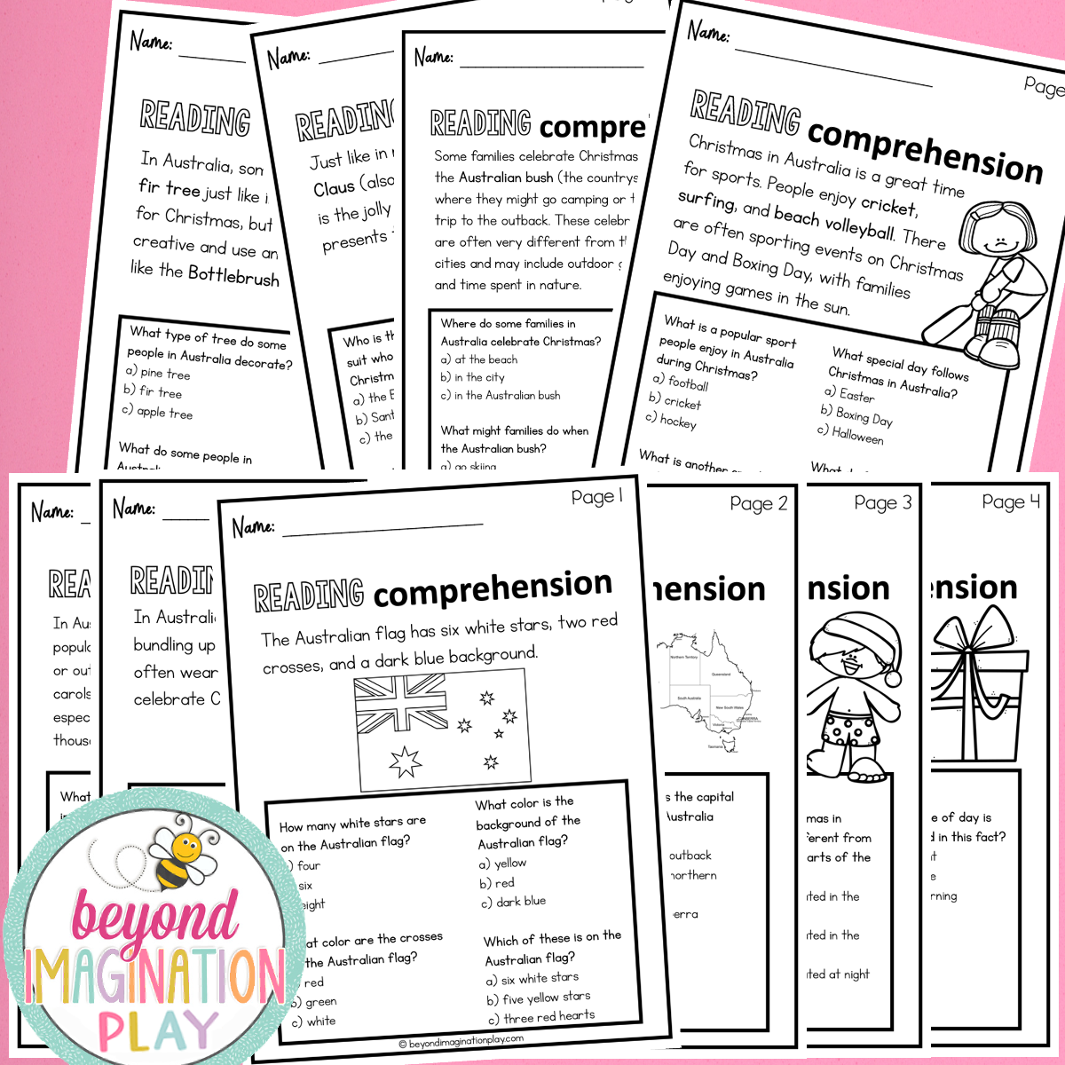 Christmas in Australia Activity Pack