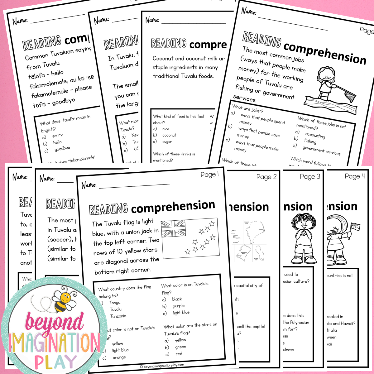 Tuvalu Country Study Activity Pack