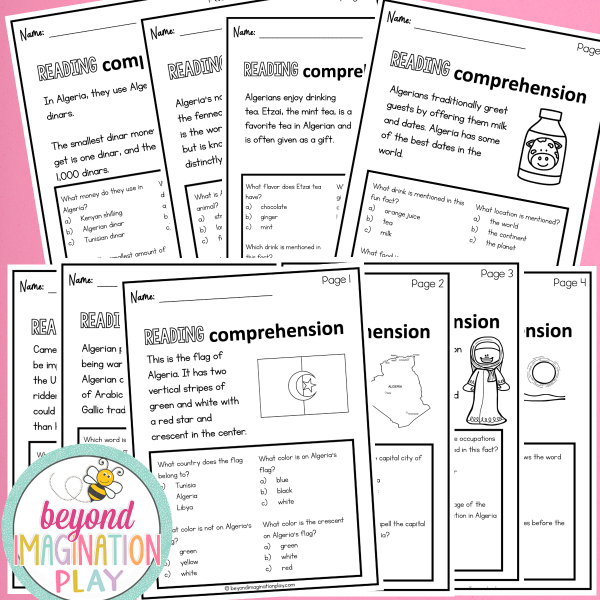 Algeria Country Study Activity Pack