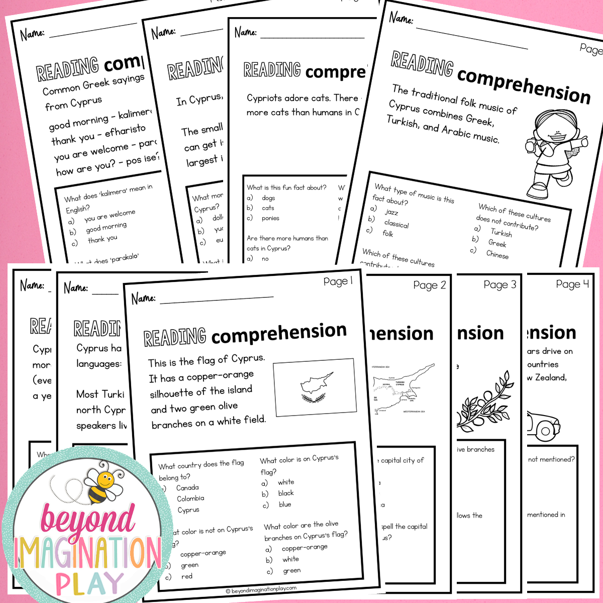 Cyprus Country Study Activity Pack