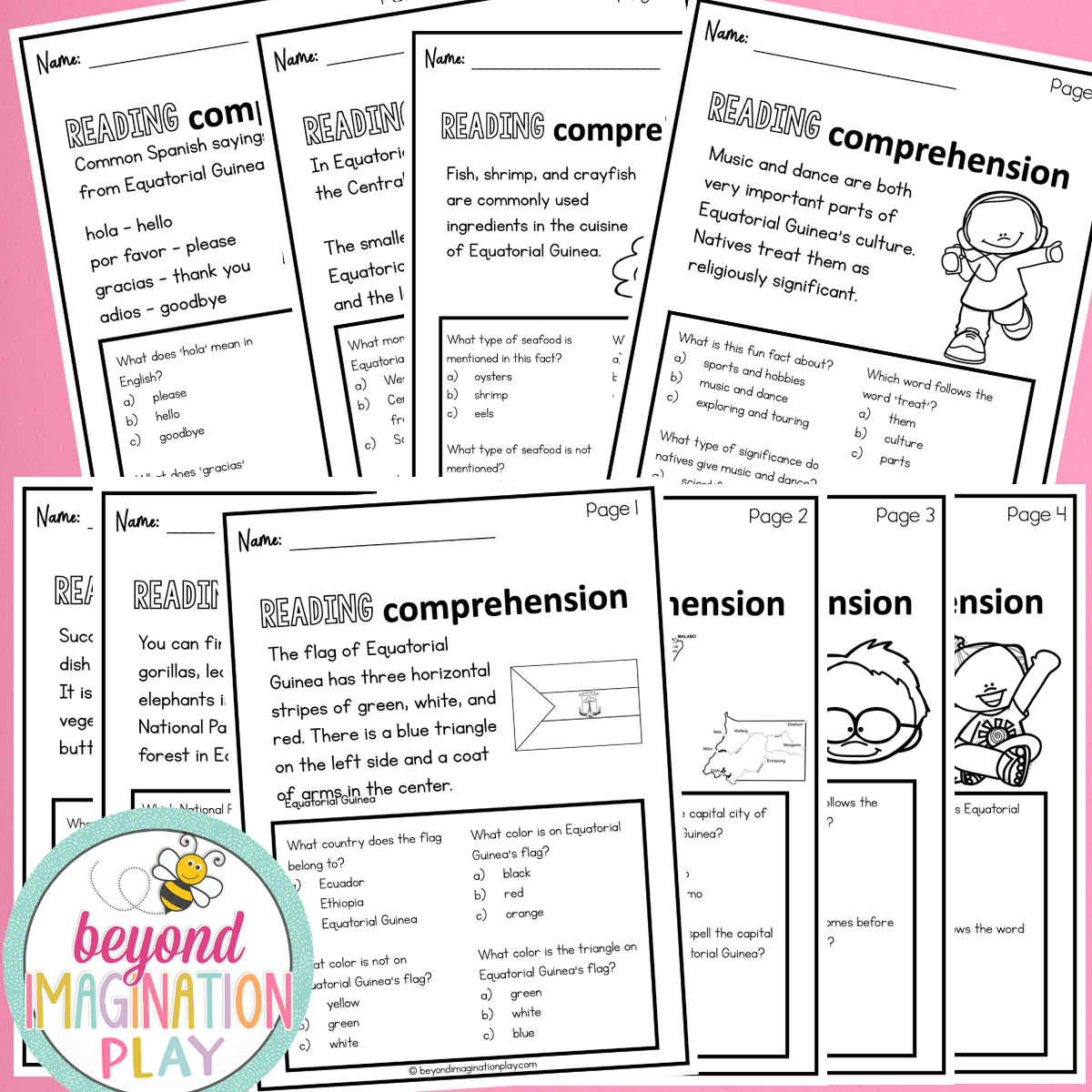 Equatorial Guinea Country Study Activity Pack