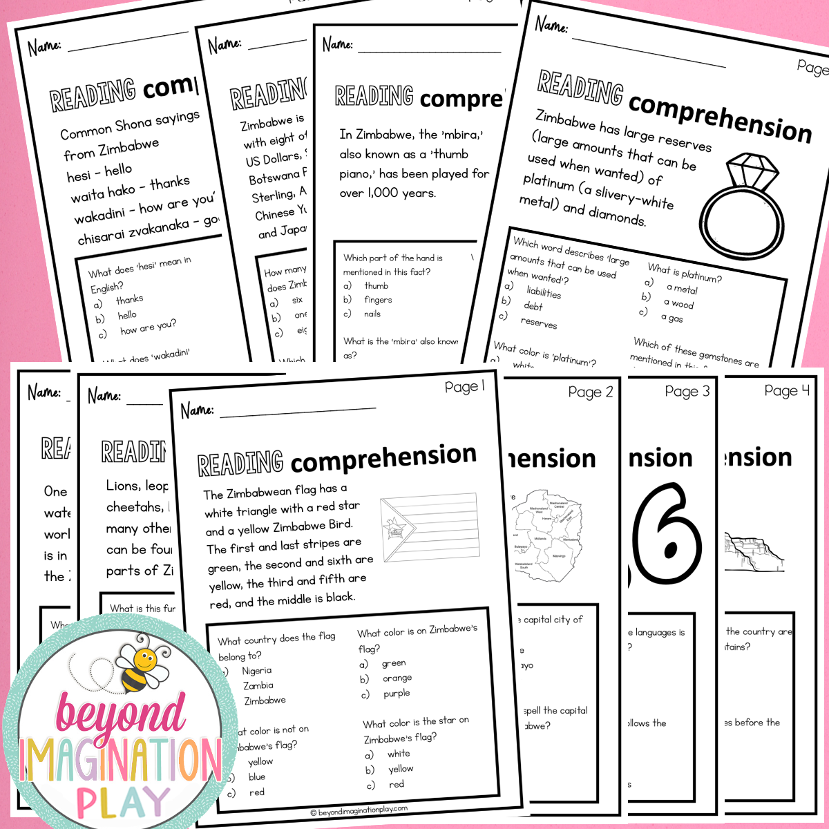 Zimbabwe Country Study Activity Pack