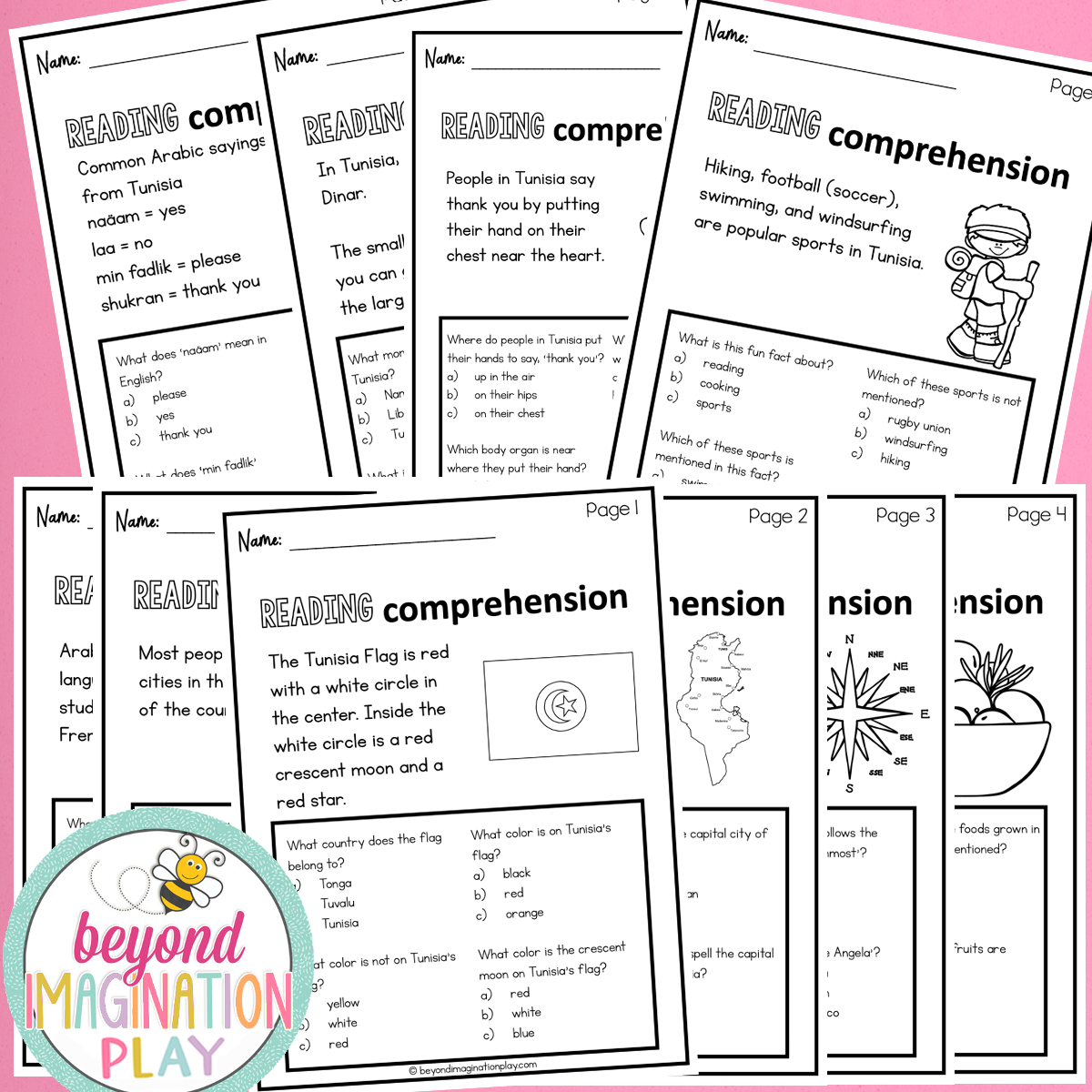 Tunisia Country Study Activity Pack