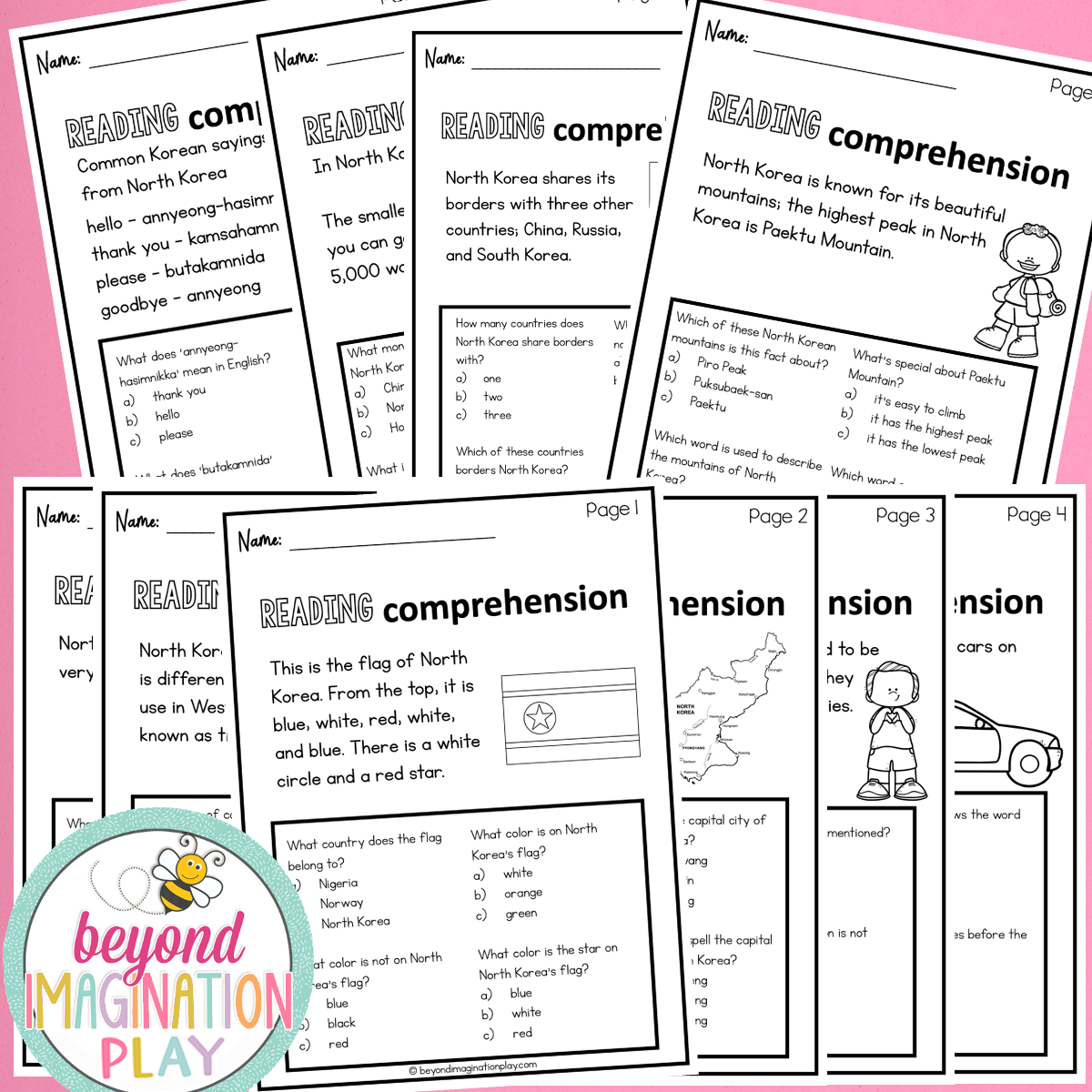 North Korea Country Study Activity Pack