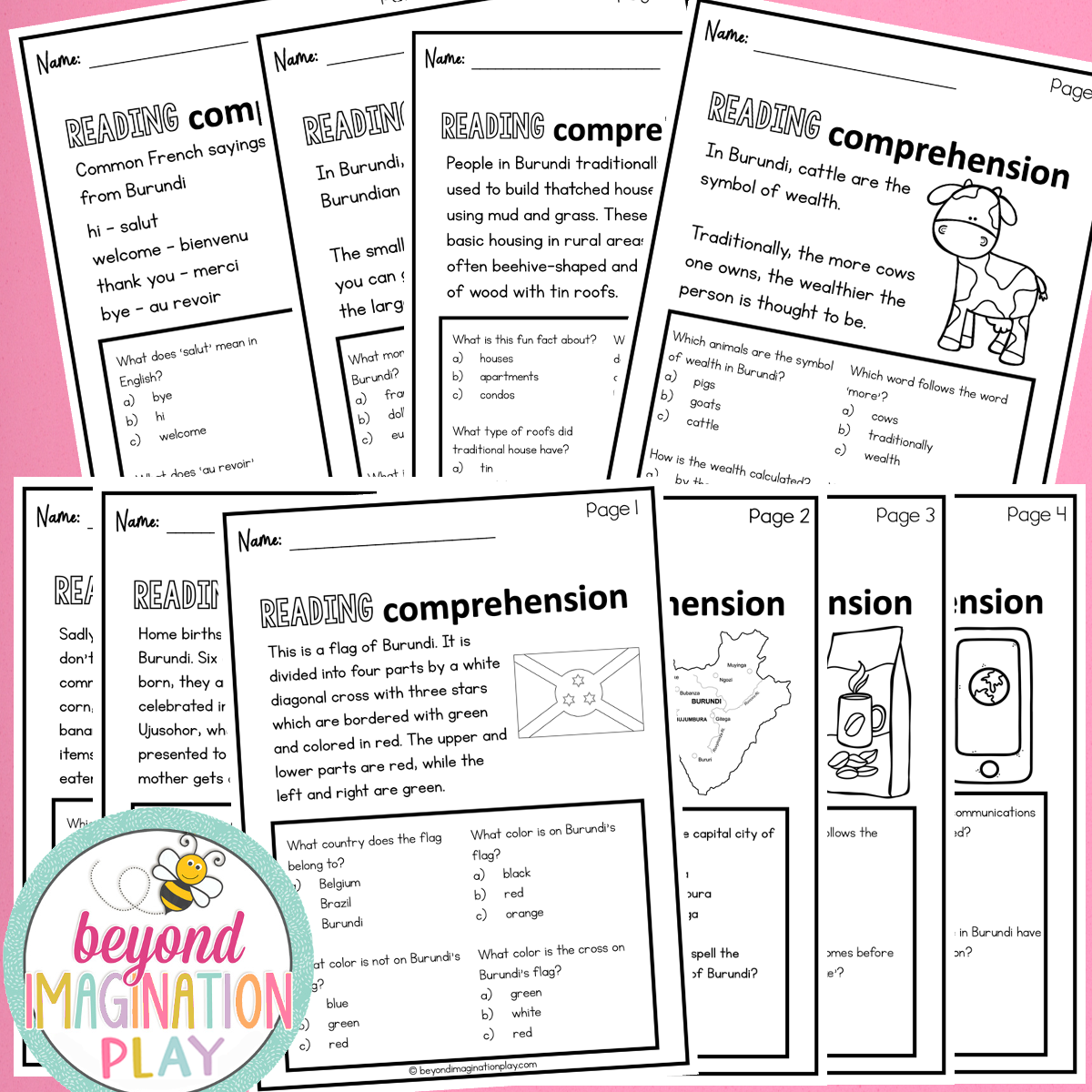 Burundi Country Study Activity Pack