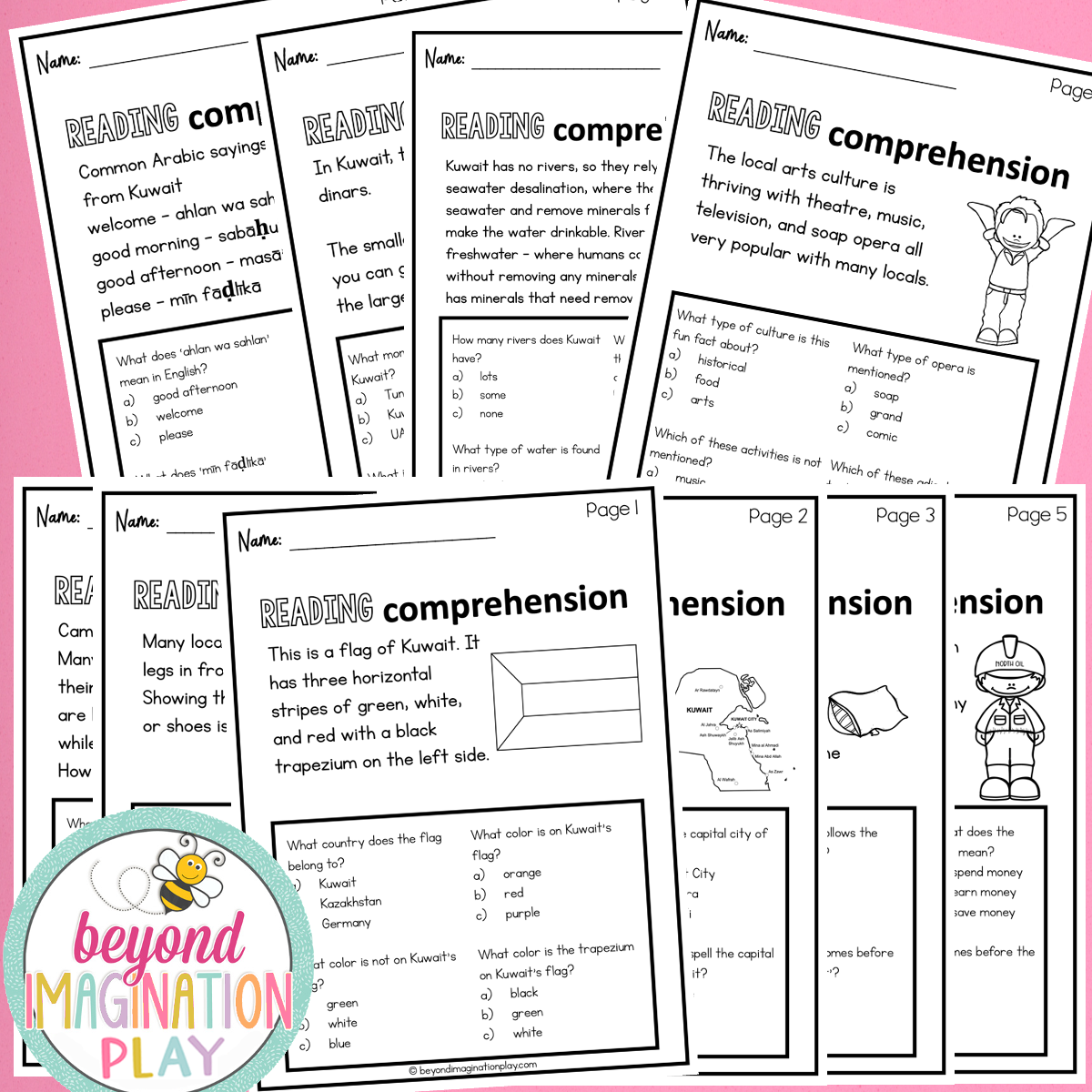 Kuwait Country Study Activity Pack