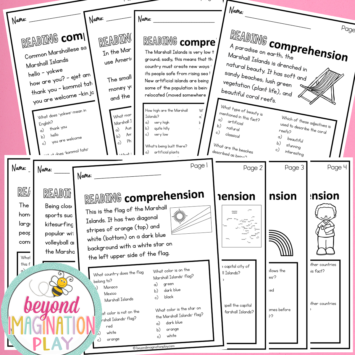 The Marshall Islands Country Study Activity Pack