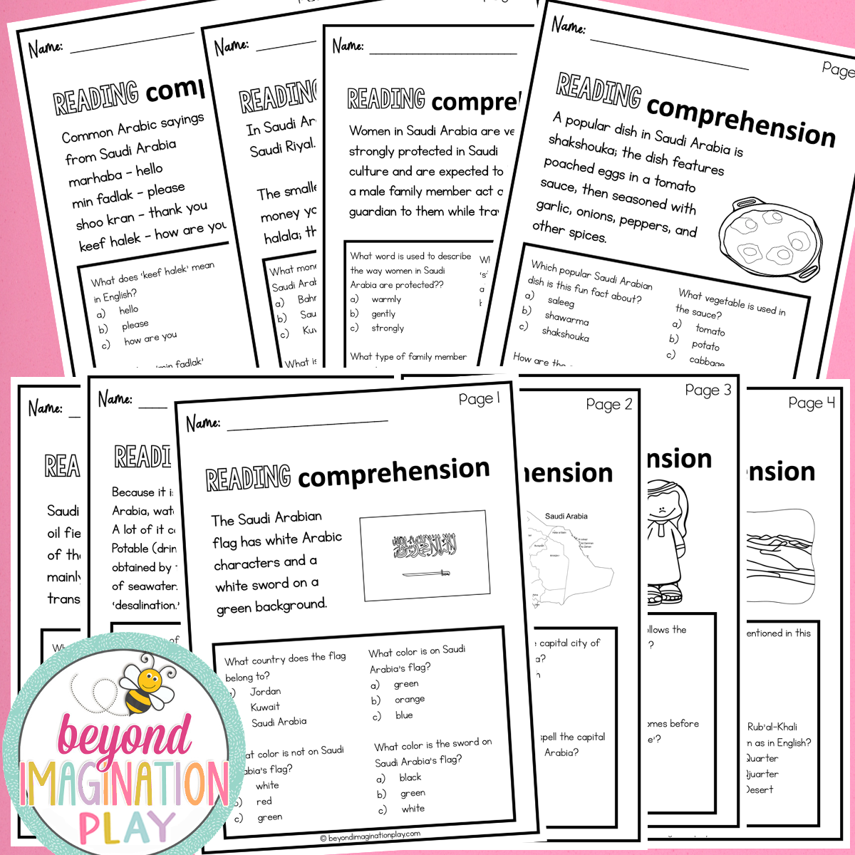 Saudi Arabia Country Study Activity Pack