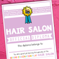 Hair Salon Play Pretend Pack