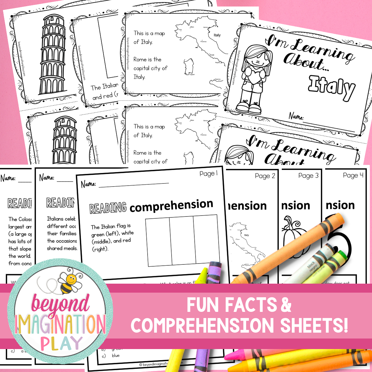 Italy Country Study Activity Pack