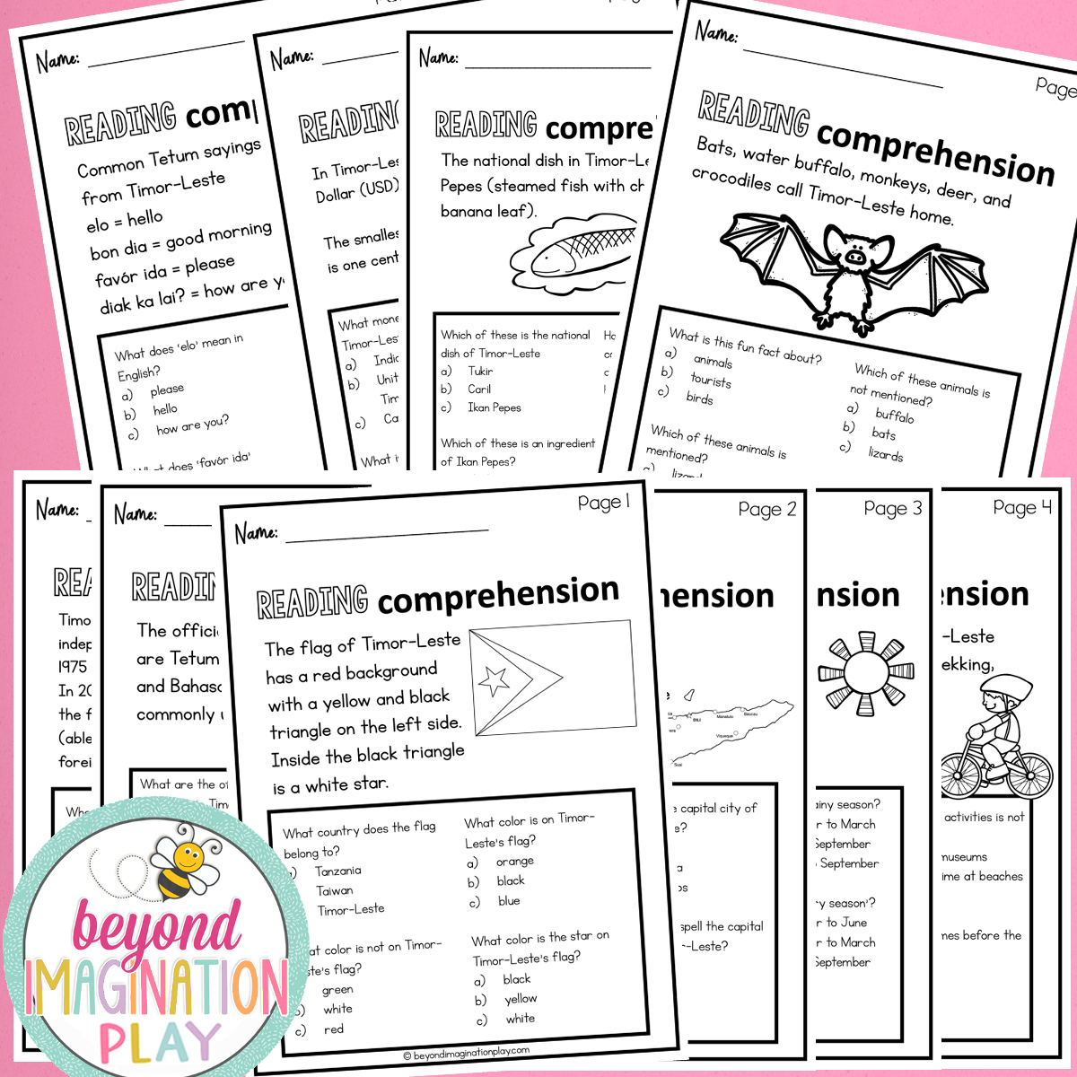 Timor-Leste Country Study Activity Pack