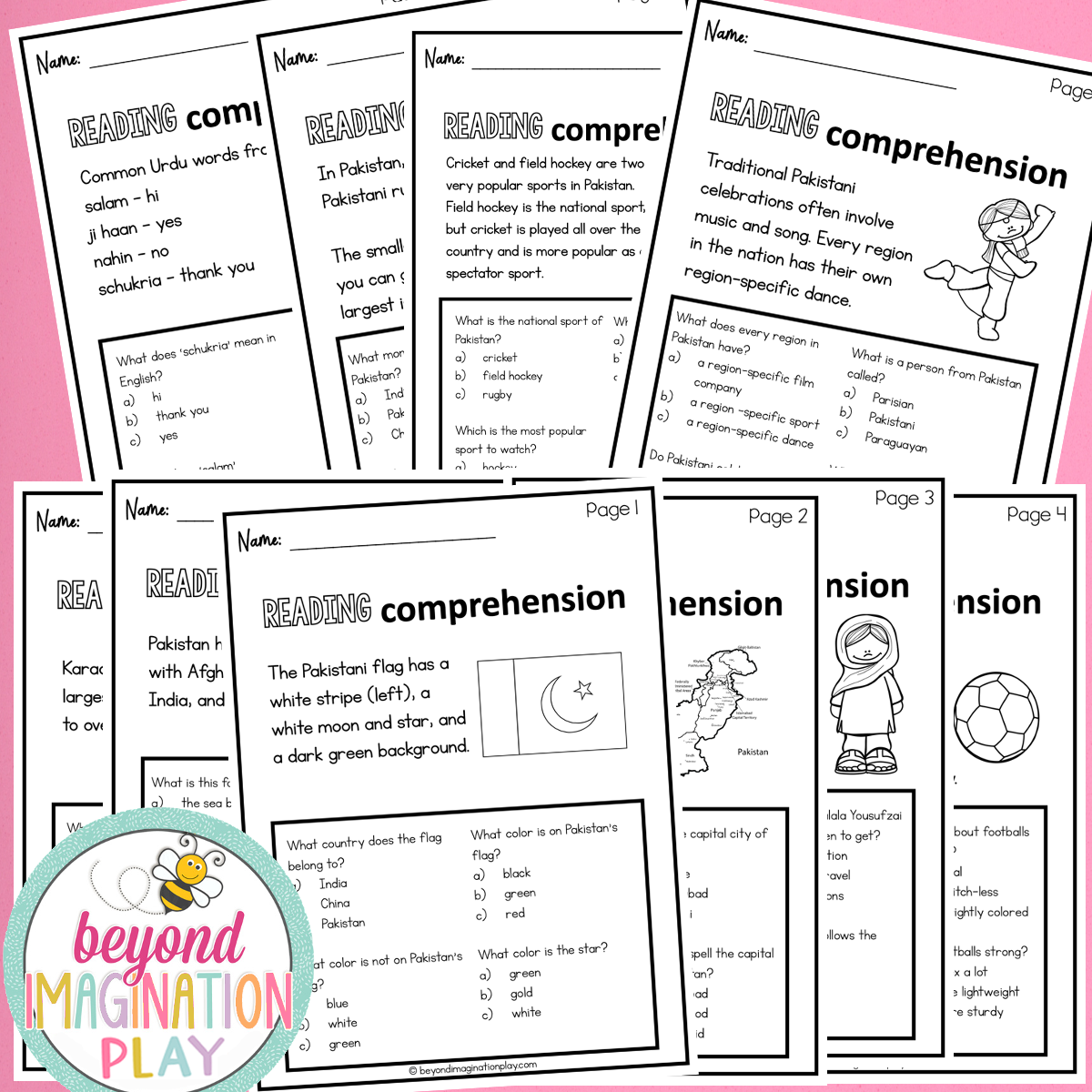 Pakistan Country Study Activity Pack