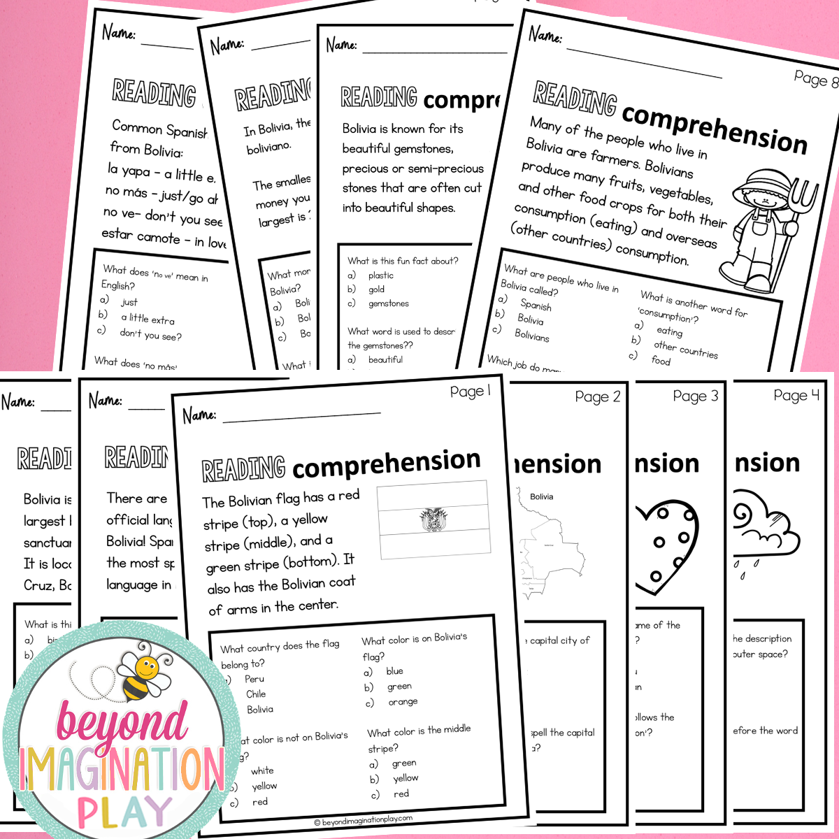 Bolivia Country Study Activity Pack