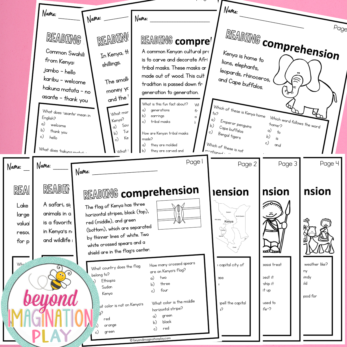 Kenya Country Study Activity Pack