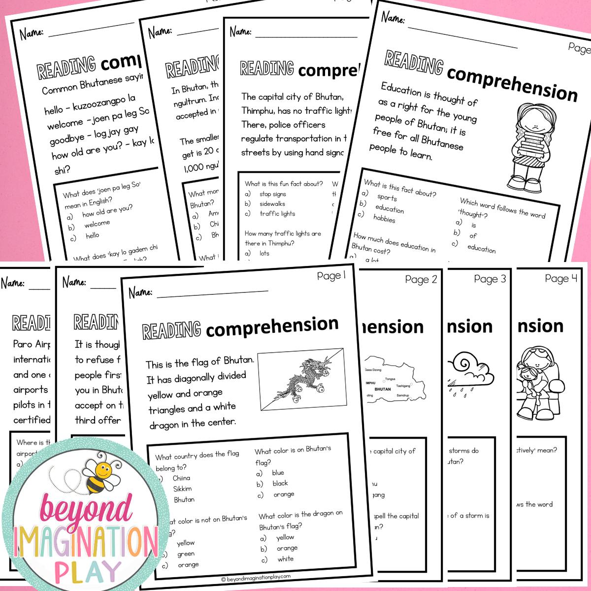 Bhutan Country Study Activity Pack