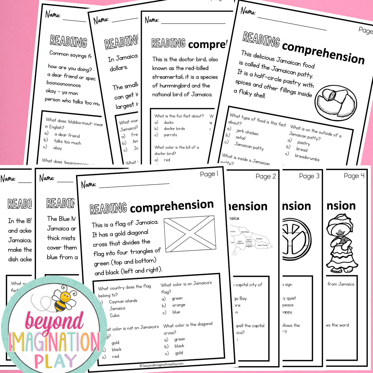 Jamaica Country Study Activity Pack