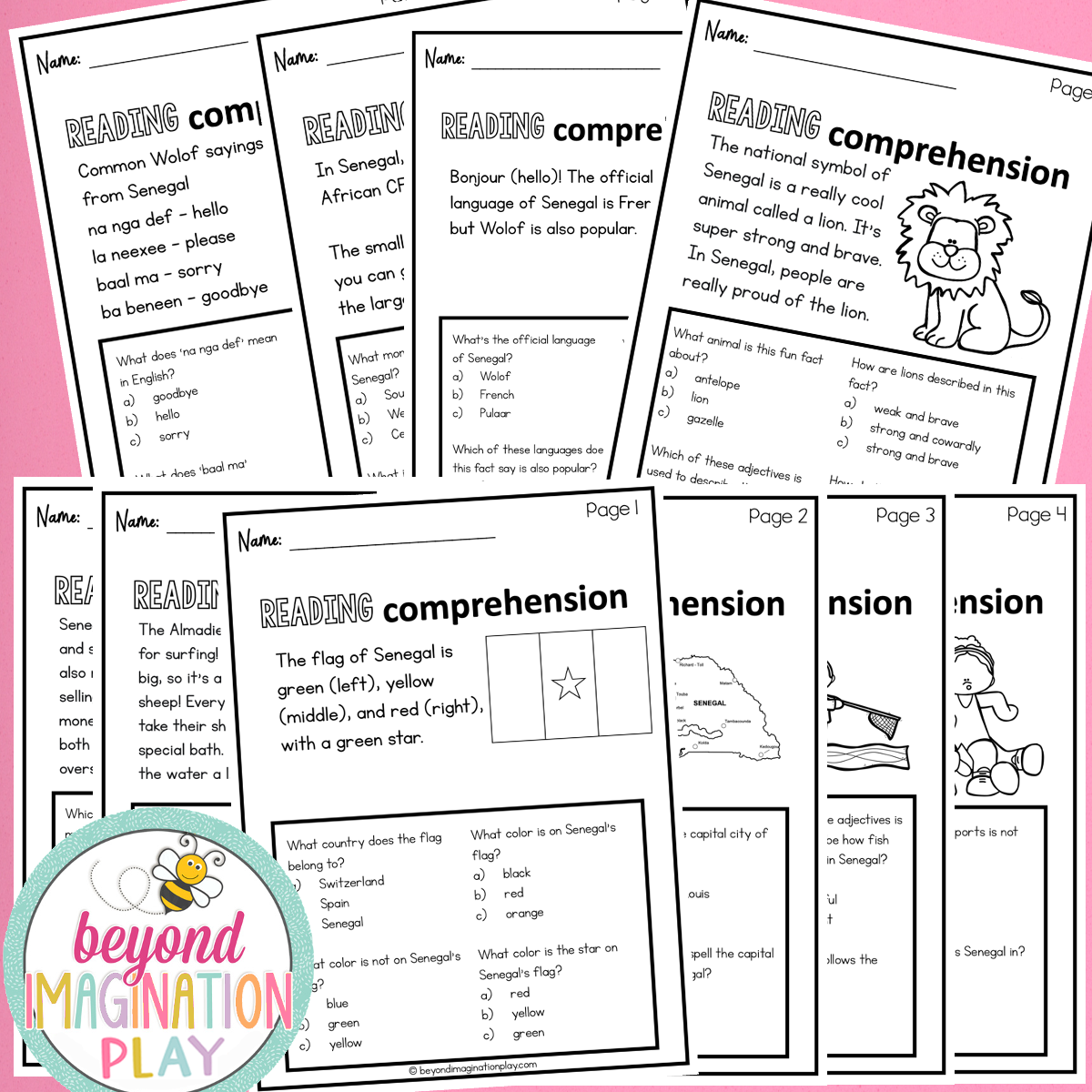 Senegal Country Study Activity Pack