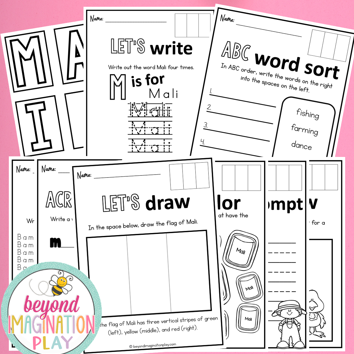 Mali Country Study Activity Pack