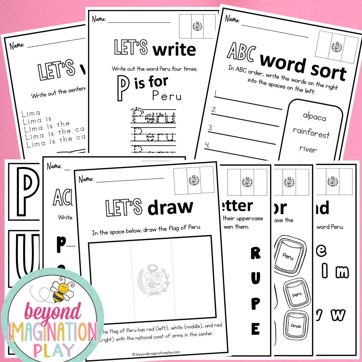 Peru Country Study Activity Pack
