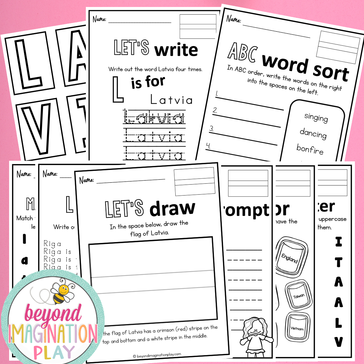 Latvia Country Study Activity Pack