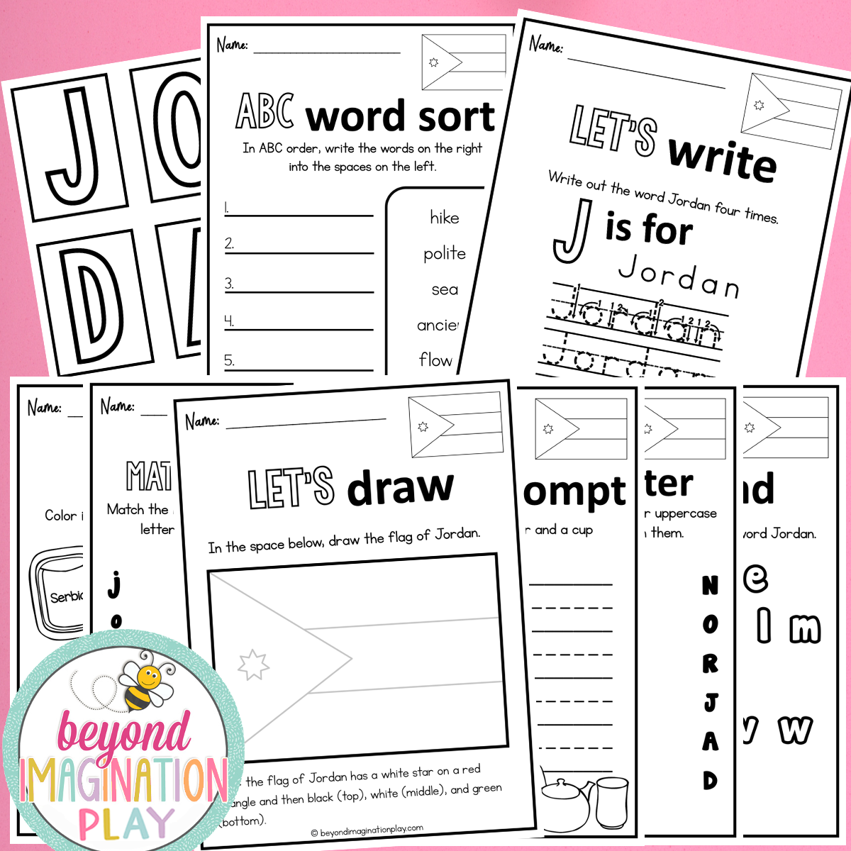 Jordan Country Study Activity Pack