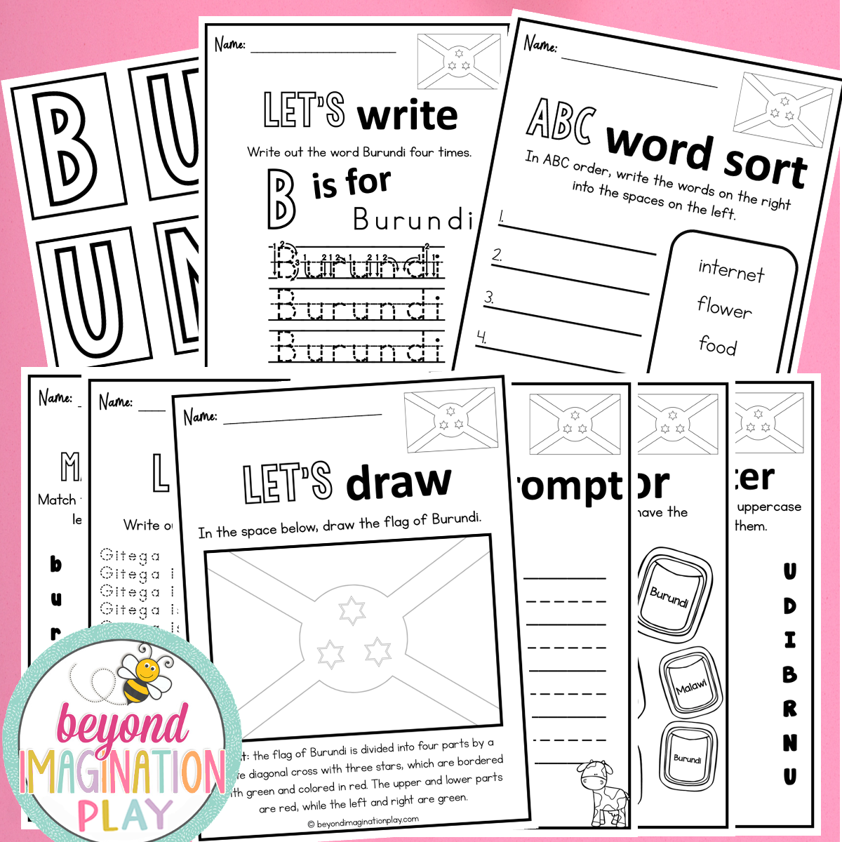 Burundi Country Study Activity Pack