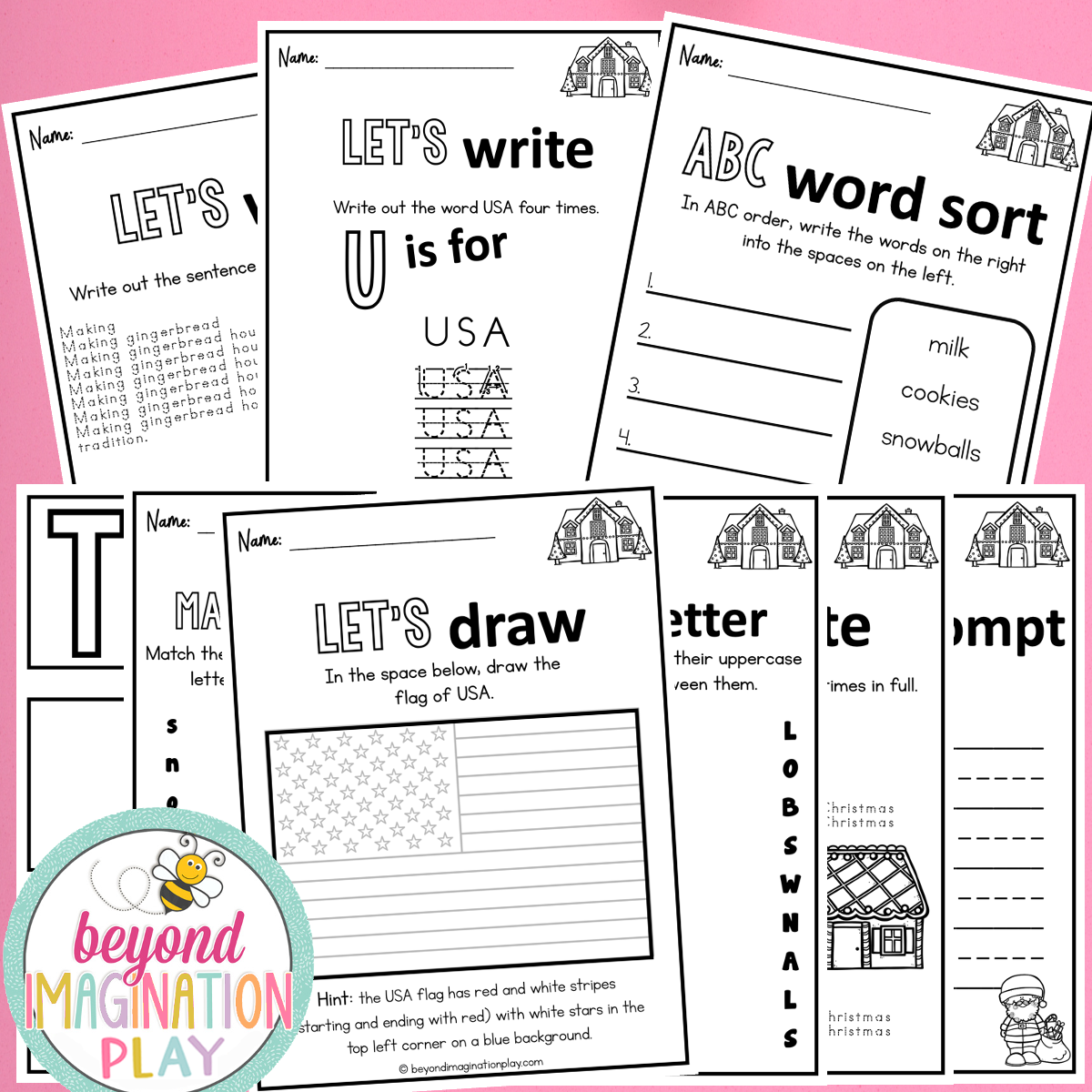 Christmas in the USA Activity Pack