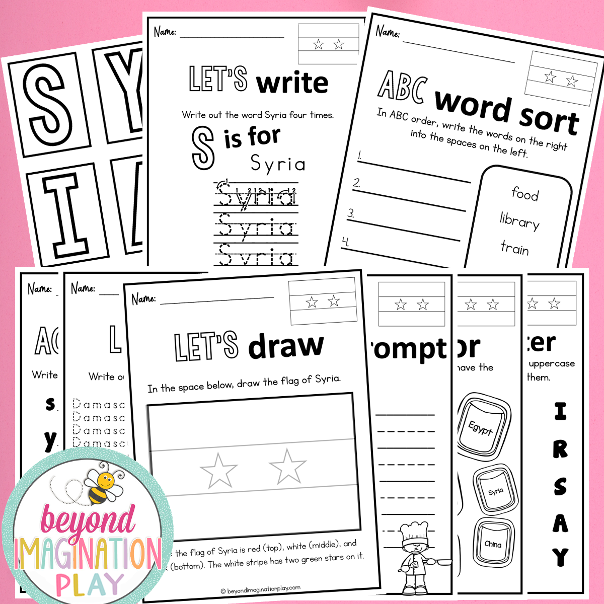 Syria Country Study Activity Pack